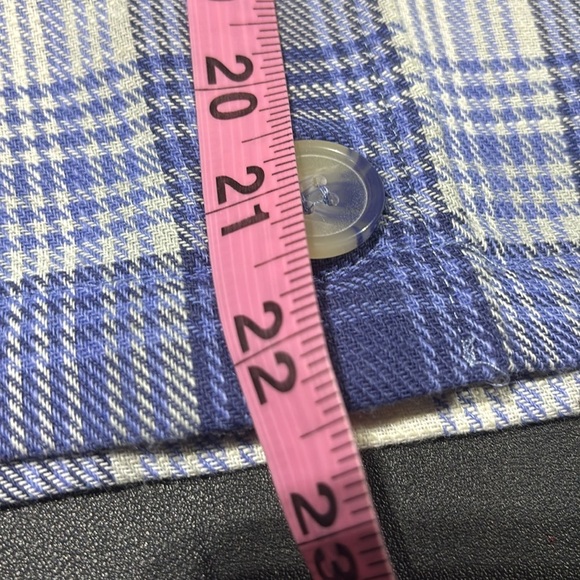 Ashley Shacket, Plaid Check,chest pockets, button up,long sleeve,semi crop - Picture 10 of 10